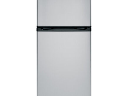 GE® ENERGY STAR® 11.6 cu. ft. Top-Freezer Refrigerator - Stainless steel, black, white